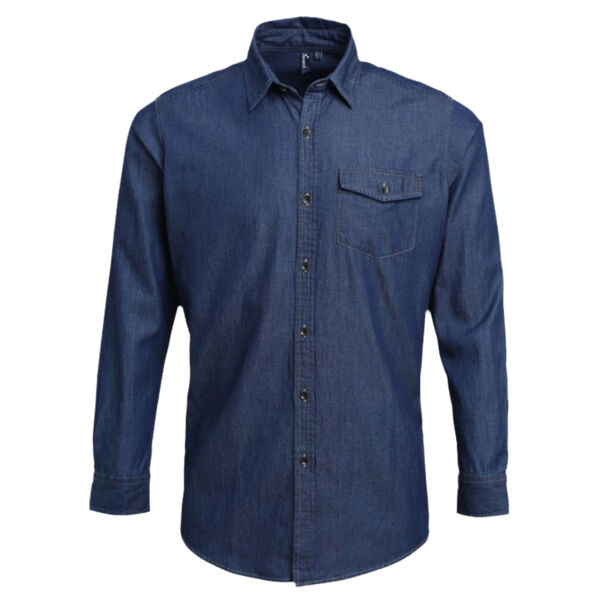 Gents Jean Stitch Denim Shirt Thumbnail