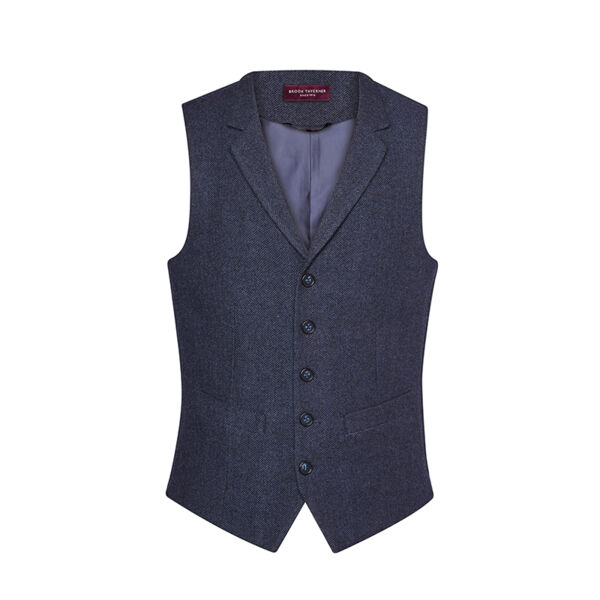 Gents Tweed Style Waistcoat - 2 Colour Ways Thumbnail